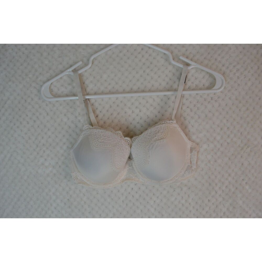 Victoria's Secret Dream Angels Lined Demi Cream Lace Bra Women's 32D